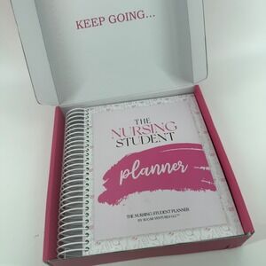 The Nursing Student Planner Pink Spiral Bound Daily Undated Organizer